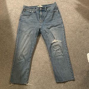 Madewell perfect vintage cropped jeans